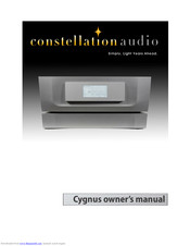 Constellation audio Cygnus Owner's Manual