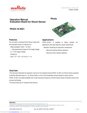 Murata PKGX-16-4021 Operation Manual