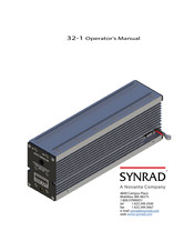 Synrad 32-1 Operator's Manual