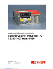 Beckhoff C6240-1007-0060 Installation And Operating Instructions Manual