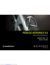 Derby cycle Pedelec Integrale 0.5 Original User Manual
