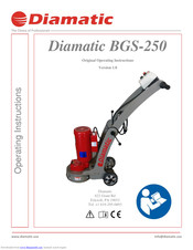 Diamatic BGS-250 Operating Instructions Manual