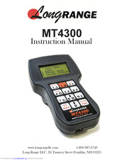 Long range MT4300 Instruction Manual