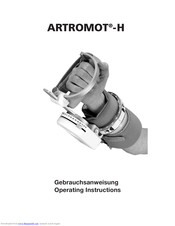 Ormed ARTROMOT-H Operating Instructions Manual