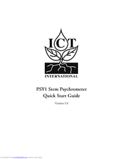 ICT PSY1 Quick Start Manual