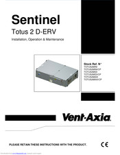 Vent-Axia Totus 2 D-ERV Installation Operation & Maintenance