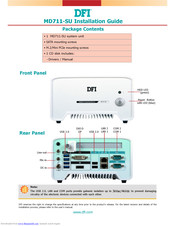 DFI MD711-SU Installation Manual