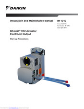 Daikin BACnet Installation And Maintenance Manual