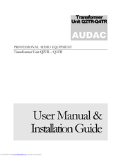 AUDAC Q2TR User Manual