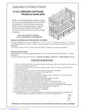 Donco V-133-3 Assembly Instructions Manual