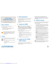 Artesyn Embedded Technology ATCA-7540 Quick Start Manual