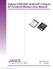 Janus Remote Communications LTE910XF v6.00 User Manual