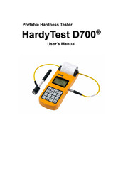 Salutron HardyTest D700 User Manual