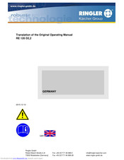Ringler RE 120 D 2,2 Original Operating Manual