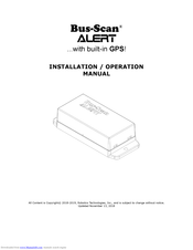Robotics Technologies Bus-Scan ALERT Installation & Operation Manual