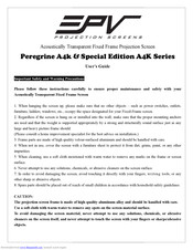 Elite Prime Vision Peregrine A4k series User Manual