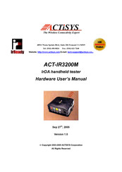 ACTiSYS ACT-IR3200M Hardware User Manual