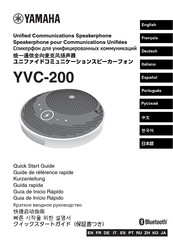 Yamaha YVC-200 Quick Start Manual