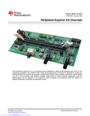 Texas Instruments Peripheral Explorer Kit Quick Start Manual