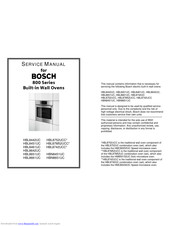 Bosch 800 series Service Manual