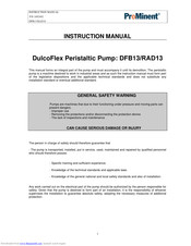 ProMinent RAD13 Instruction Manual