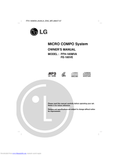 LG FFH-185MVA Owner's Manual