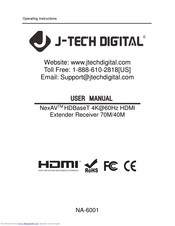 J-Tech Digital NA-EX01R Operating Instructions Manual