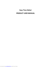 Helvei Easy Time Product User Manual