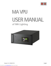MA lighting MA VPU User Manual