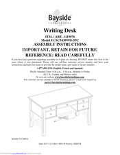 Bayside Furnishings CSC5430WD-3PC Assembly Instructions Manual