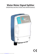 Etatron America WATER METER SIGNAL SPLITTER Operating	Instructions And Maintenance