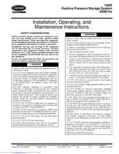 Carrier 19XR64017802 Installation, Operating And Maintenance Instructions