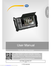PCE Instruments PCE-VE 1000 User Manual