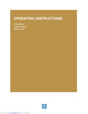 ZF-DUOPLAN 2K300 Operating Instructions Manual