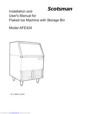 Scotsman AFE424 Installation And User Manual