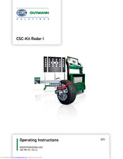 Hella Gutmann CSC-Kit Radar I Operating Instructions Manual