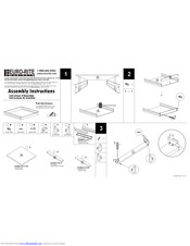 Euro-Rite Cabinets Pull Out Drawer Assembly Instructions