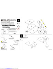 Euro-Rite Cabinets Corner Base Extension Kit Assembly Instructions