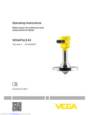 Vega VEGAPULS 63 Operating Instructions Manual