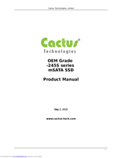 Cactus KD16GF-245SM1 Product Manual