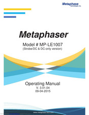 Metaphase Technologies Metaphaser MP-LE1007 Operating Manual