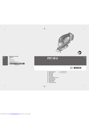 Bosch PST 18 LI Original Instructions Manual