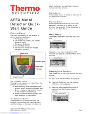 Thermo Scientific Apex Quick Start Manual