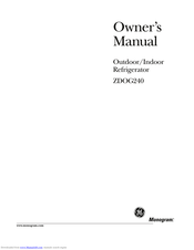 Monogram ZDOG240 Owner's Manual