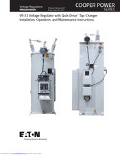 Eaton COOPER POWER SERIES Installation, Operation And Maintenance Instructions