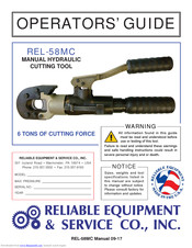 Reliable Equipment REL-58MC Operator's Manual