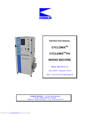 Kremlin Cyclomix PH Instruction Manual