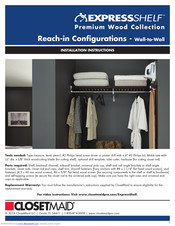 ClosetMaid ExpressShelf Installation Instructions