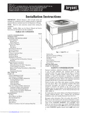 Bryant Legacy 677CPWC48090AA Installation Instructions Manual