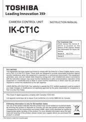 TOSHIBA IK-CT1C Instruction Manual
